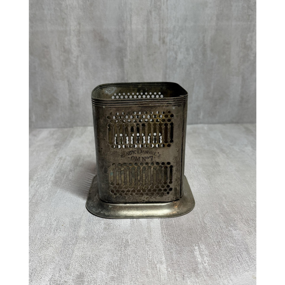 Vintage Jack Daniel's Old No 7 Silver Plate Metal Bottle Holder England
